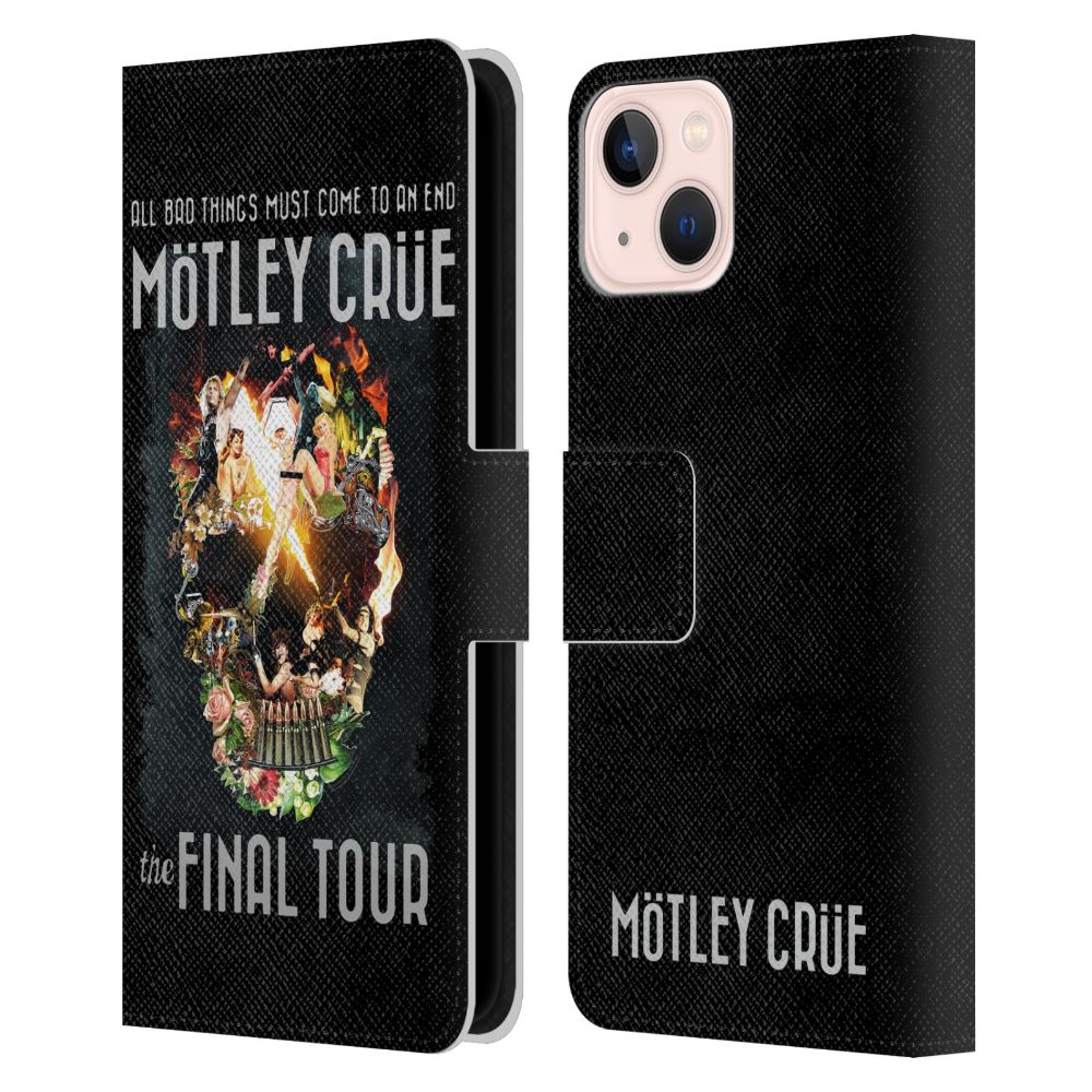 MOTLEY CRUE モトリークルー (来日 40周年 ) - All Bad Things Final レザー手帳型 / Apple iPhoneケース - PGS